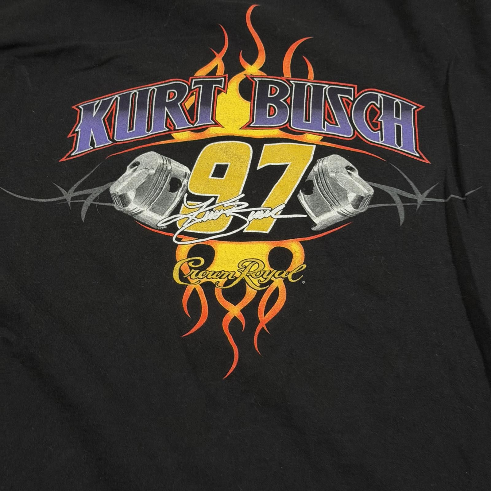Other Vintage Y2K Nascar Kurt Busch Crown Royal Racing Shirt Size US XL / EU 56 / 4 - 2 Thumbnail
