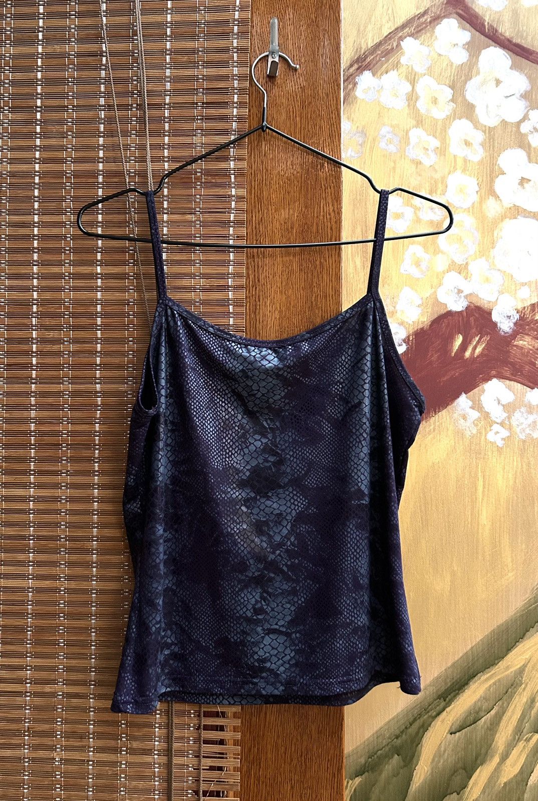 Vintage Y2K Yes Or No Snake Print Camisole Top Spaghetti Straps XS-S Size XS / US 0-2 / IT 36-38 - 2 Thumbnail