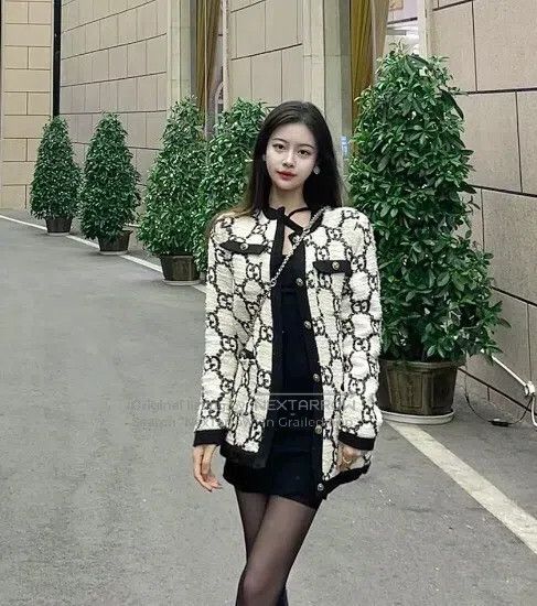 Gucci Gucci Colour-blocking logo jacquard full-print cotton roun Size XS / US 0-2 / IT 36-38 - 9 Thumbnail