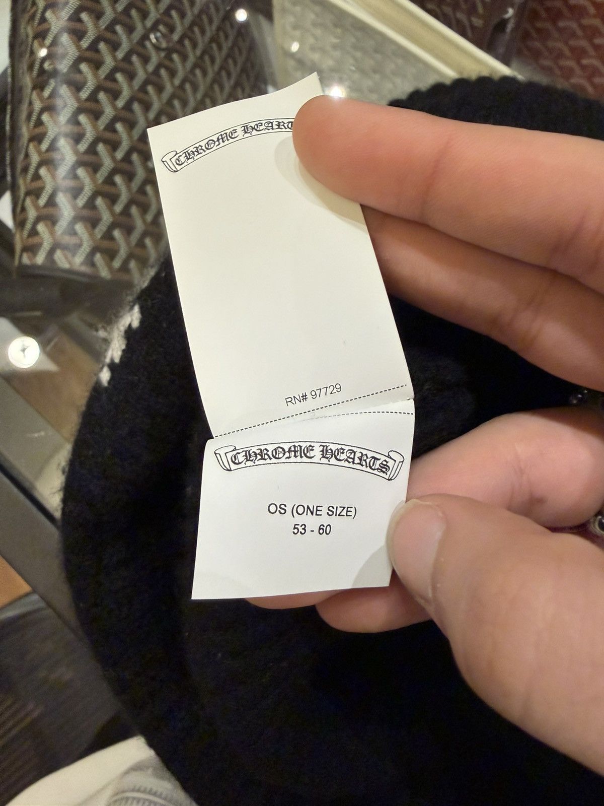 Chrome Hearts Chrome Hearts ‘Big Daddy’ Cashmere Beanie -Black Size ONE SIZE - 7 Thumbnail