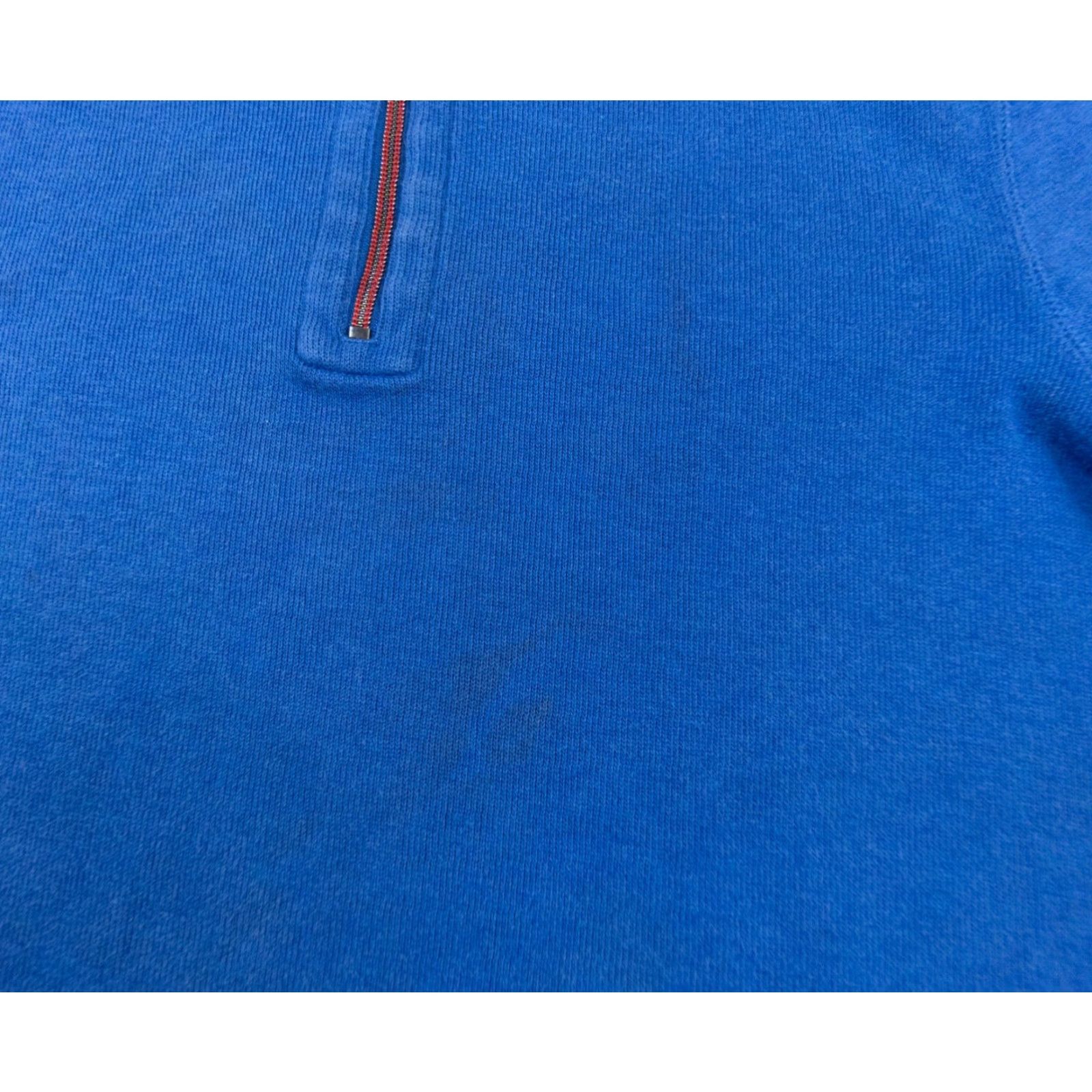 Tommy Bahama Tommy Bahama Mens Sweater Medium Reversible 1/4 Zip Pullover Blue Gray Solid Preppy Size US M / EU 48-50 / 2 - 5 Thumbnail