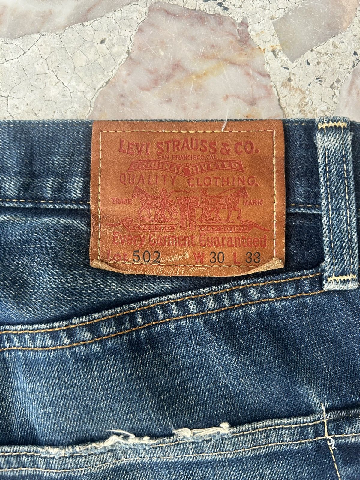 Levi's Levis Japan Ripped Vintage 502 Selvedge Redtab Denim Size US 30 / EU 46 - 14 Thumbnail