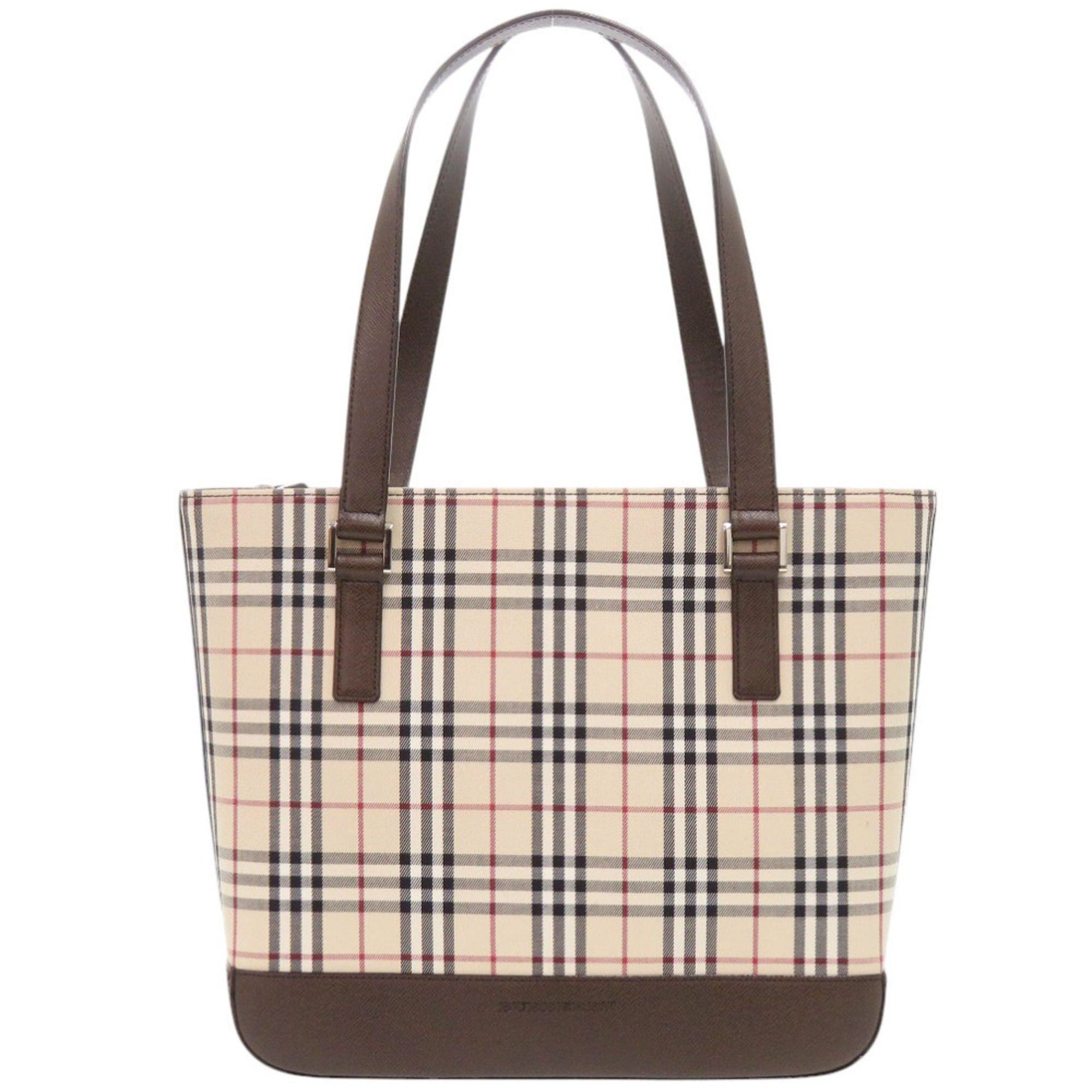 Burberry Like new Burberry Nova Check Canvas Beige Handbag 1752 Size ONE SIZE - 1 Thumbnail