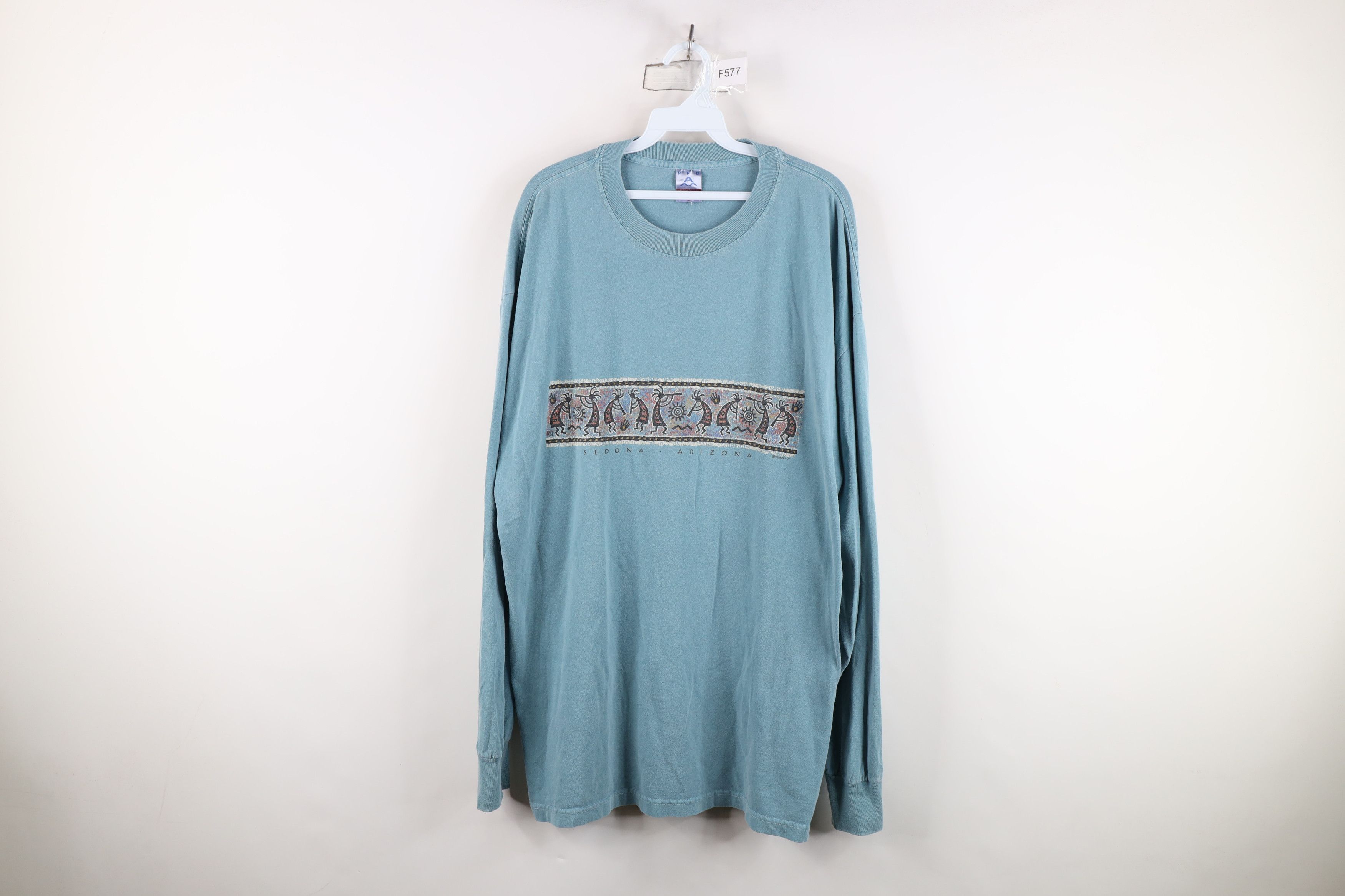 Vintage Vintage Y2K 2001 Streetwear Kokopelli Long Sleeve T-Shirt Size US XL / EU 56 / 4 - 1 Thumbnail