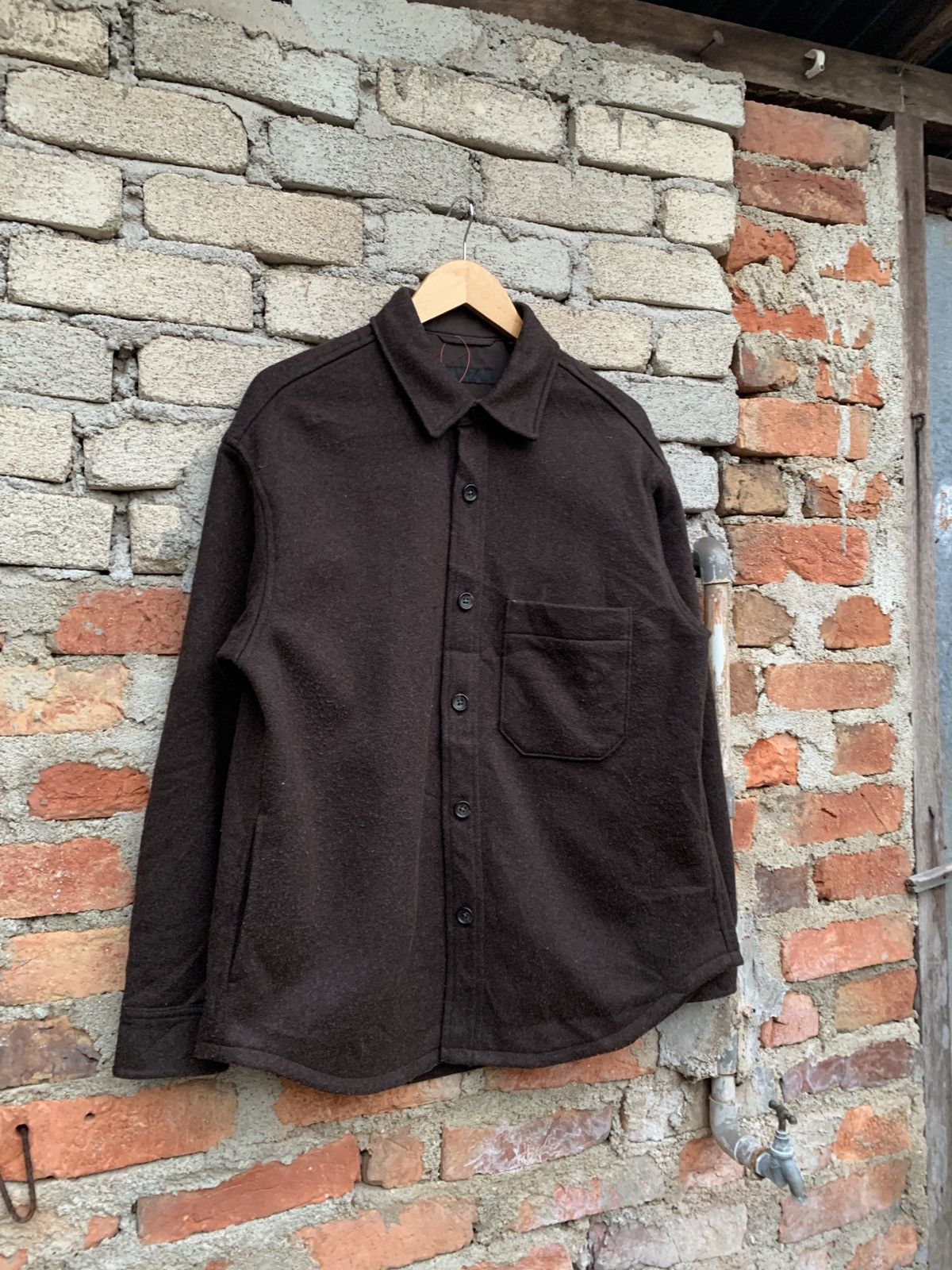 Uniqlo × Vintage Uniqlo Wool Flannel Jacket Size US L / EU 52-54 / 3 - 2 Thumbnail