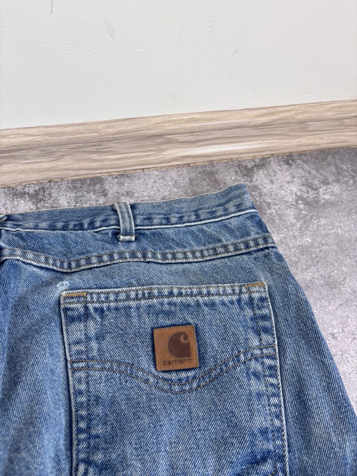 Carhartt Carhartt Men’s Denim Jeans B171 DST Relaxed Fit Distressed Size US 36 / EU 52 - 8 Thumbnail
