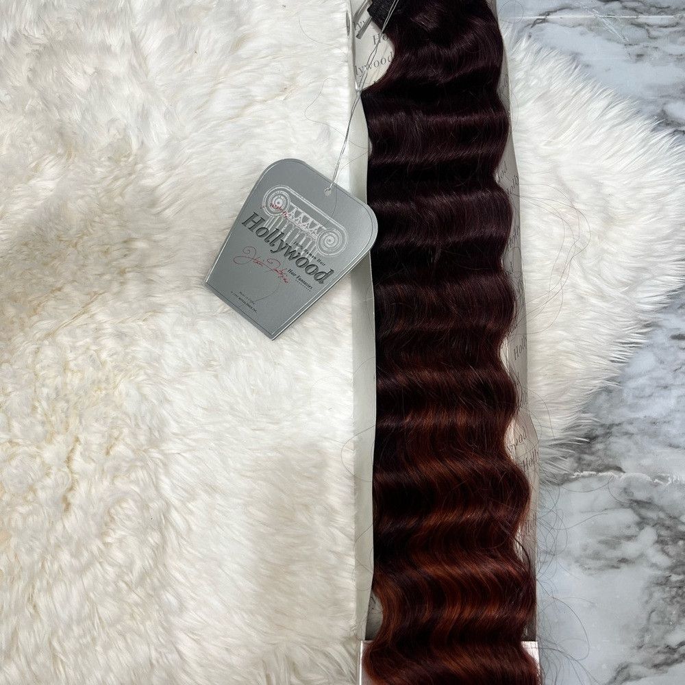 Other Italian French Deep Wave Hair - Burgundy And Red Balayage i Size ONE SIZE - 3 Thumbnail