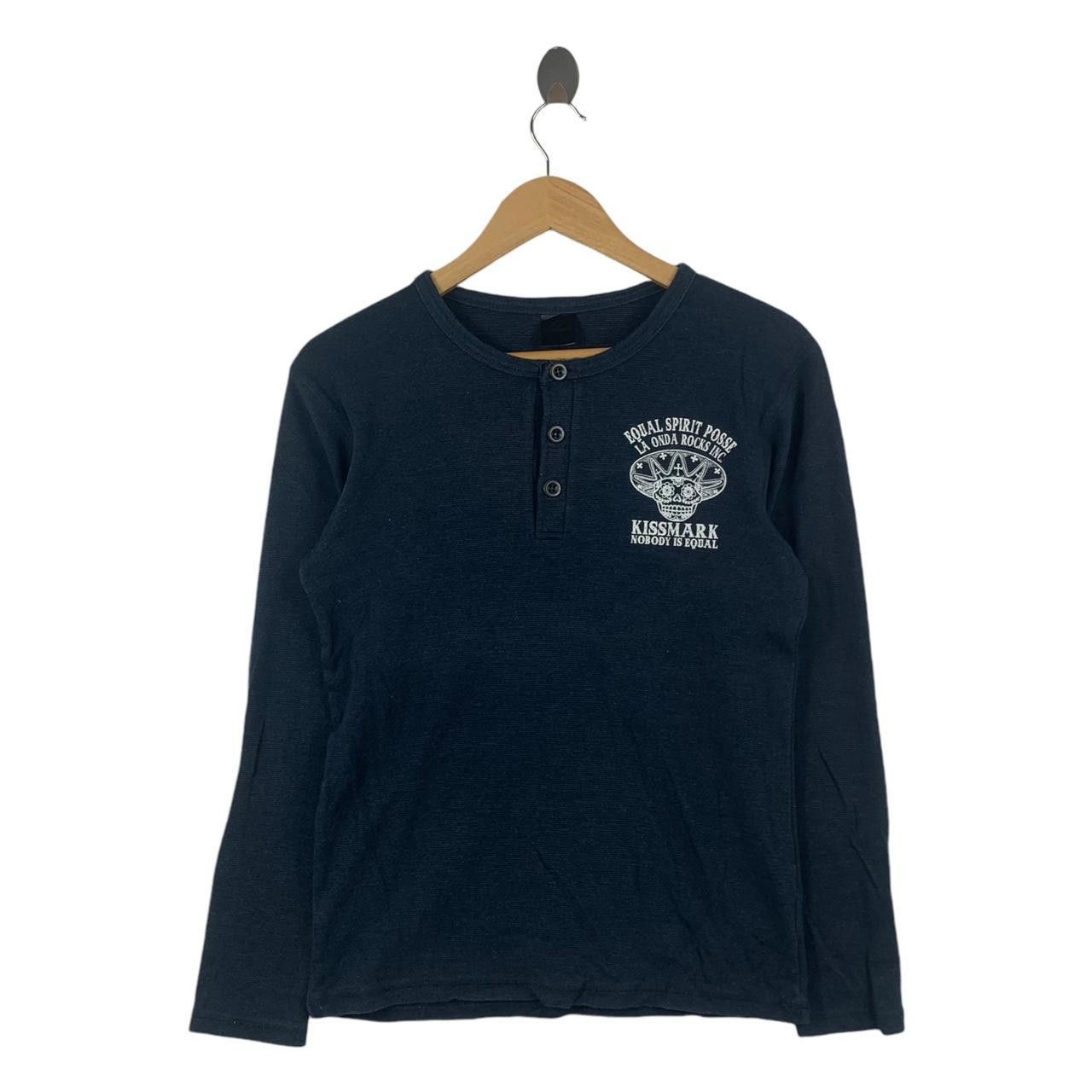 Other KISSMARK JAPAN La Onda Rocks Inc Henley Tee Shirt Top Size M / US 6-8 / IT 42-44 - 2 Thumbnail