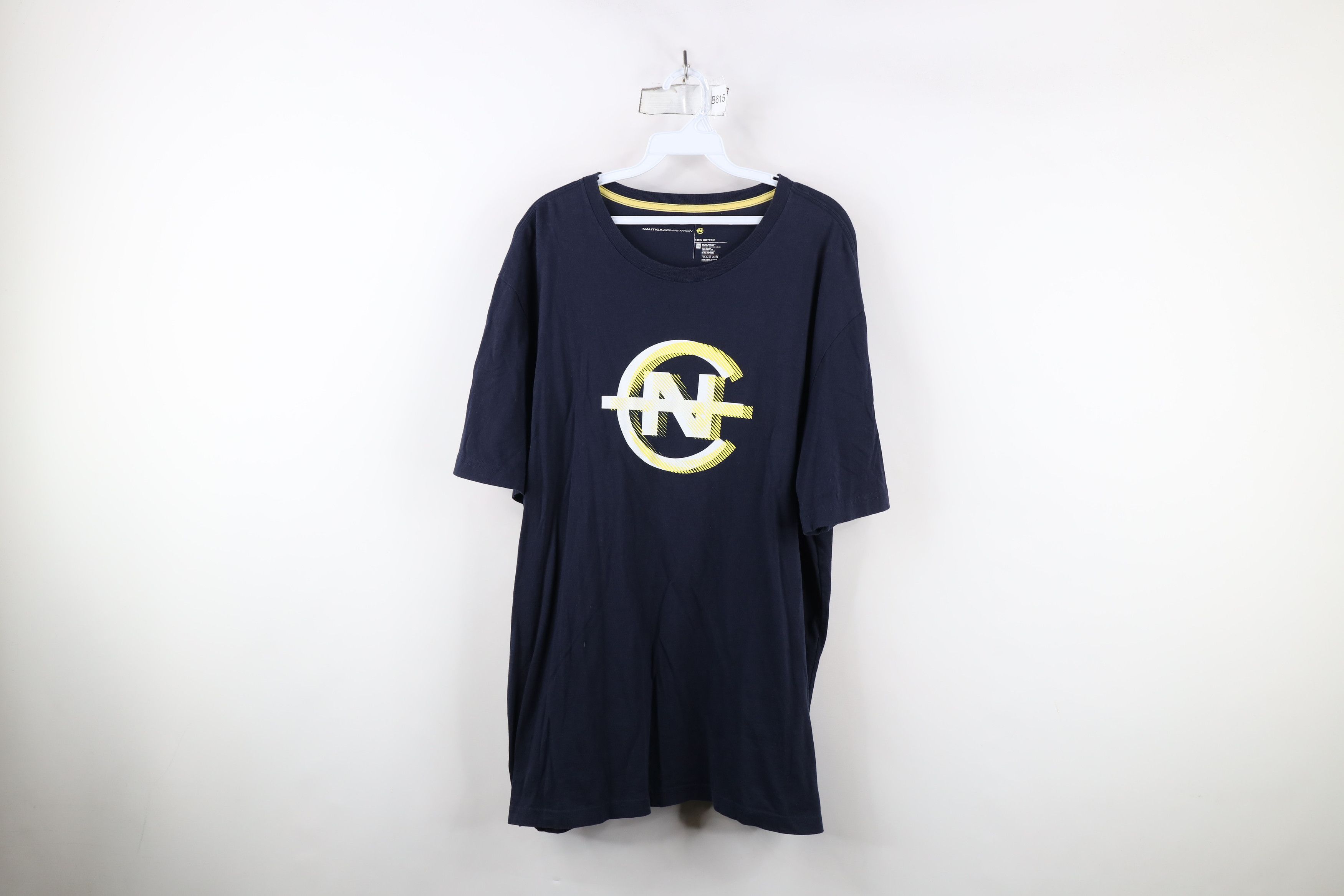 Nautica × Vintage Vintage Y2K Nautica Competition Spell Big Logo T-Shirt Blue Size US XL / EU 56 / 4 - 1 Thumbnail