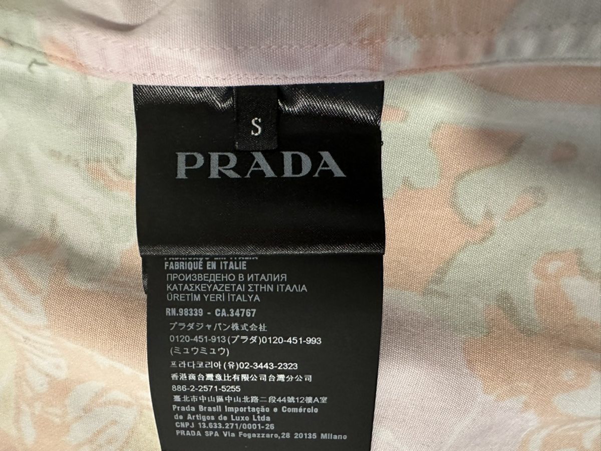Prada Prada Double Match Cotton Shirt Size US S / EU 44-46 / 1 - 6 Thumbnail