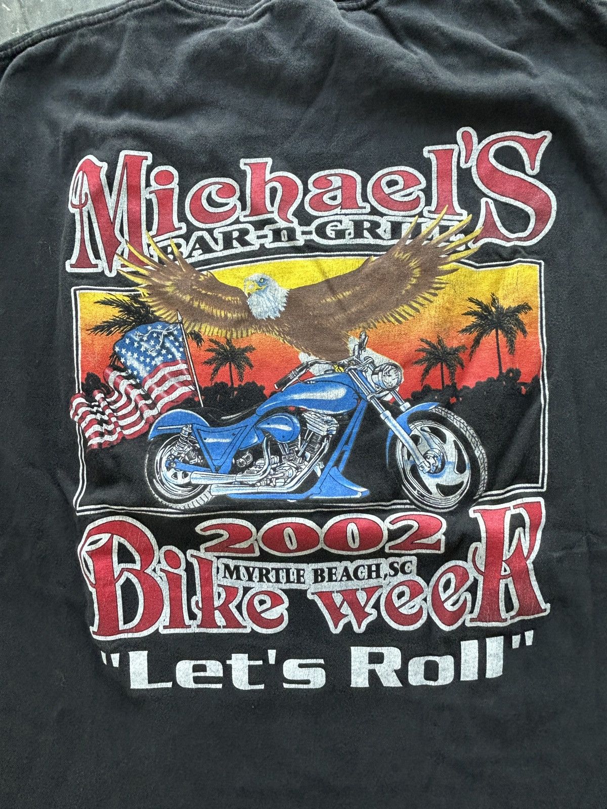 Vintage Vintage 2002 Bike Week Graphic Tee Faded Black Size US L / EU 52-54 / 3 - 2 Thumbnail