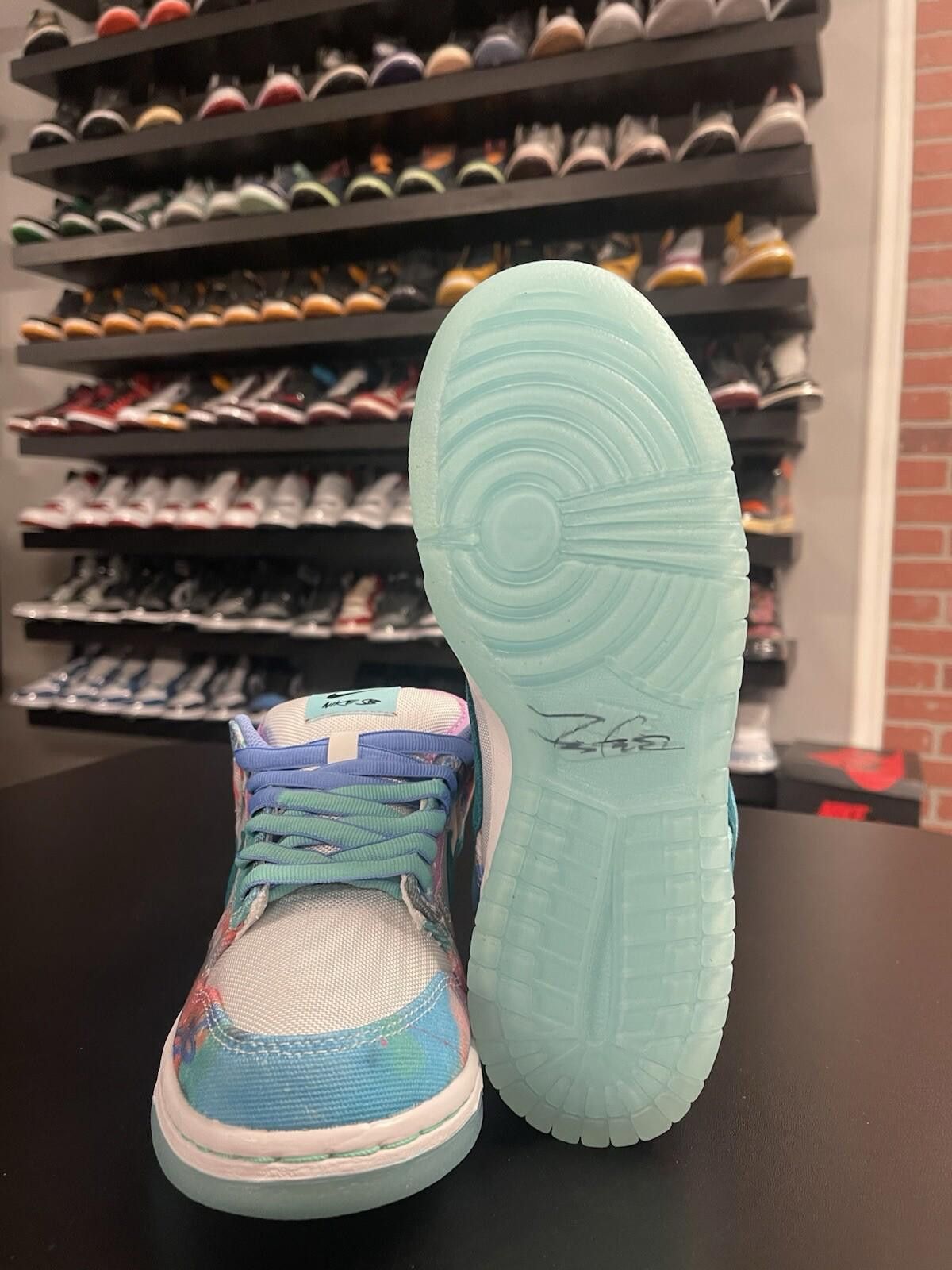 Nike Size 5.5 - Nike Futura Dunk Low SB Bleached Aqua HF6061-400 Size US 5.5 / EU 38 - 9 Thumbnail