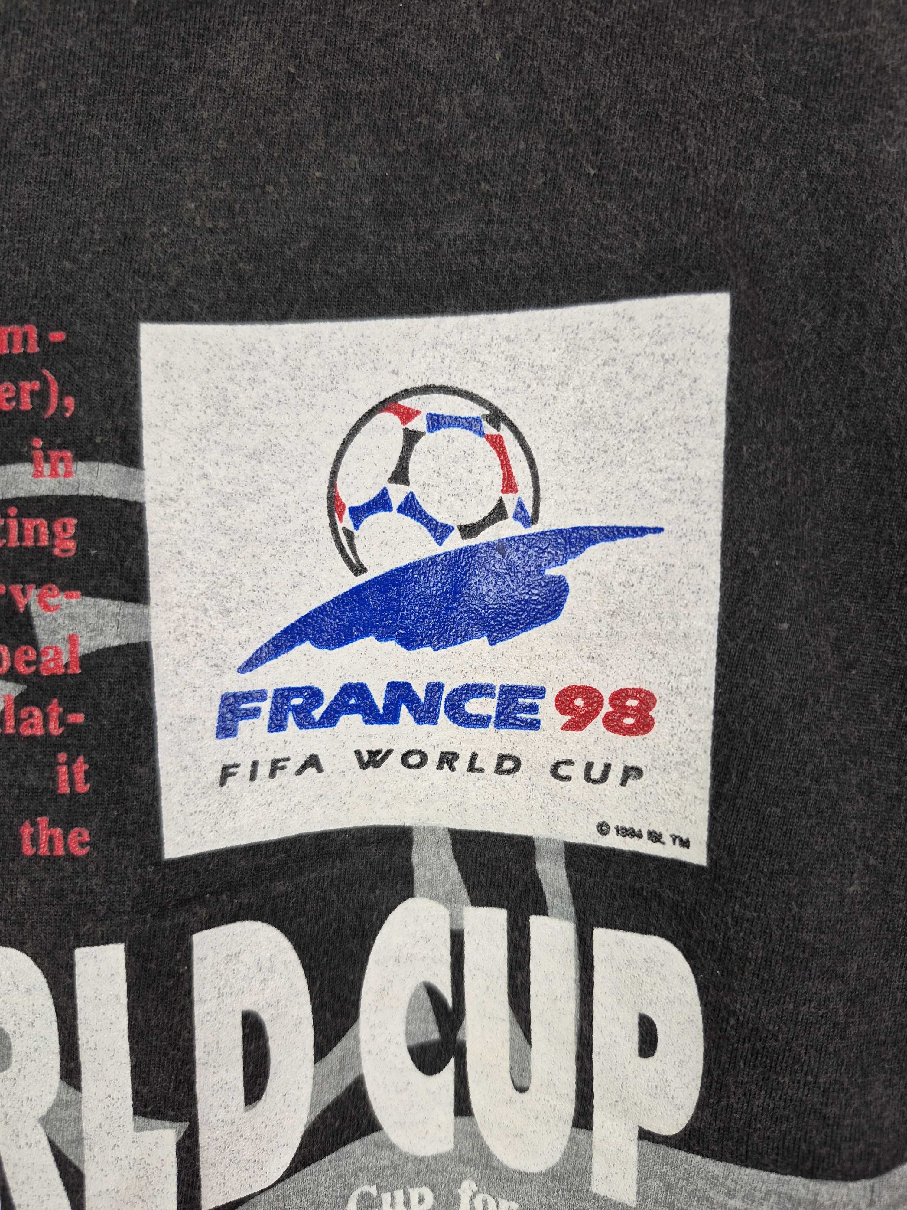 Vintage 🔥 Vintage 98 Fifa World Cup France Promo Tee Size US L / EU 52-54 / 3 - 3 Thumbnail