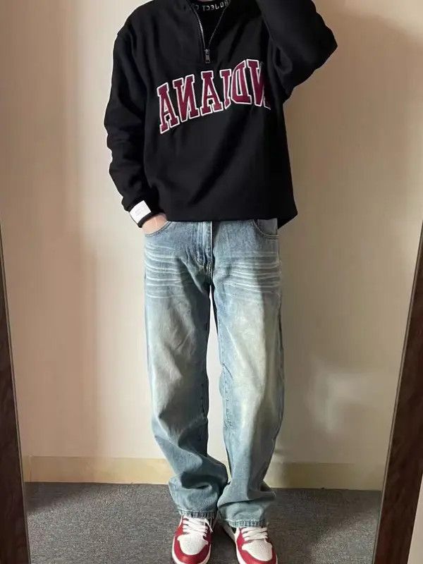 Japanese Brand VIBE Vintage street baggy casual jeans Size US 30 / EU 46 - 4 Thumbnail