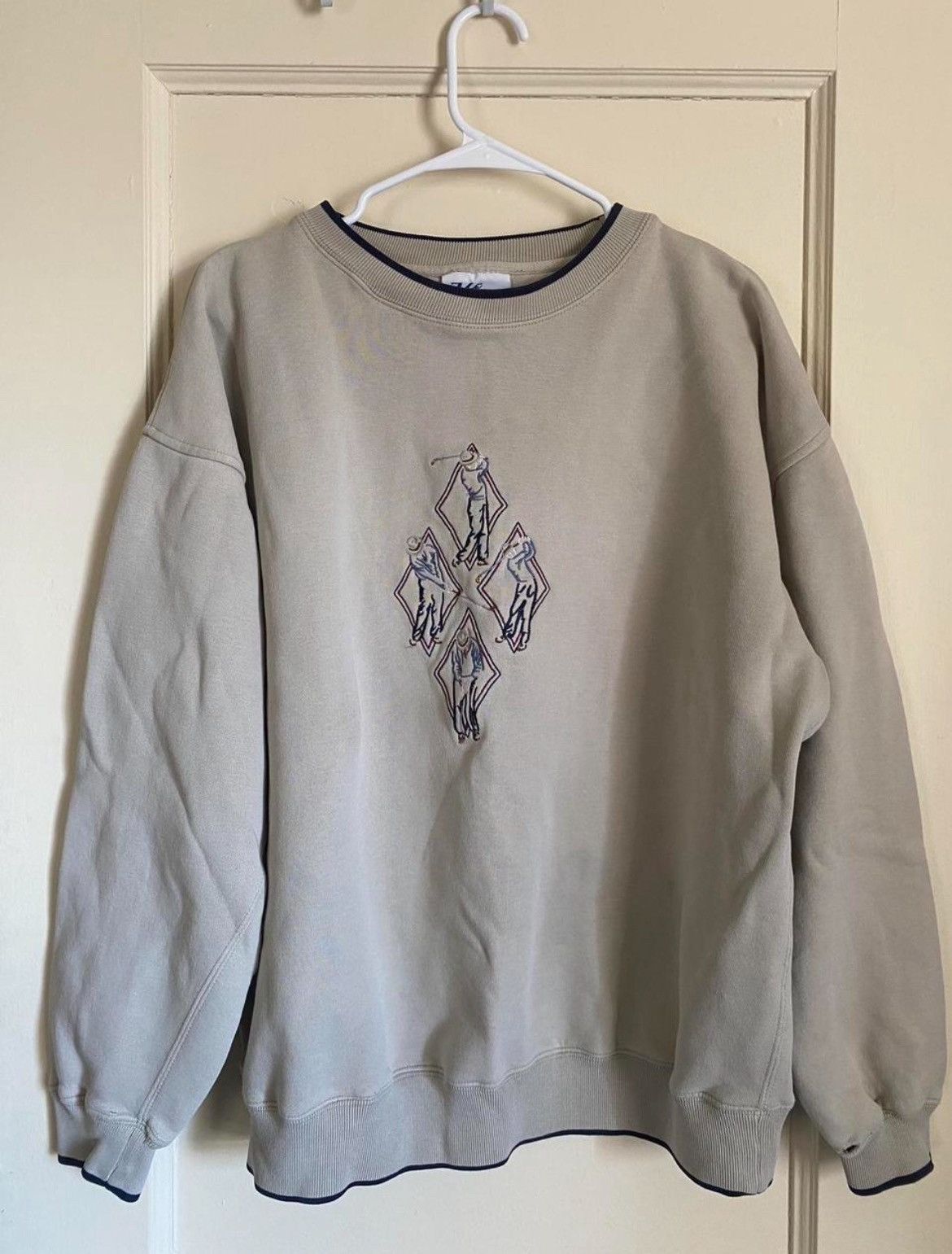 Other Cream and navy embroidery MC Sport golf crewneck Size US XL / EU 56 / 4 - 1 Thumbnail