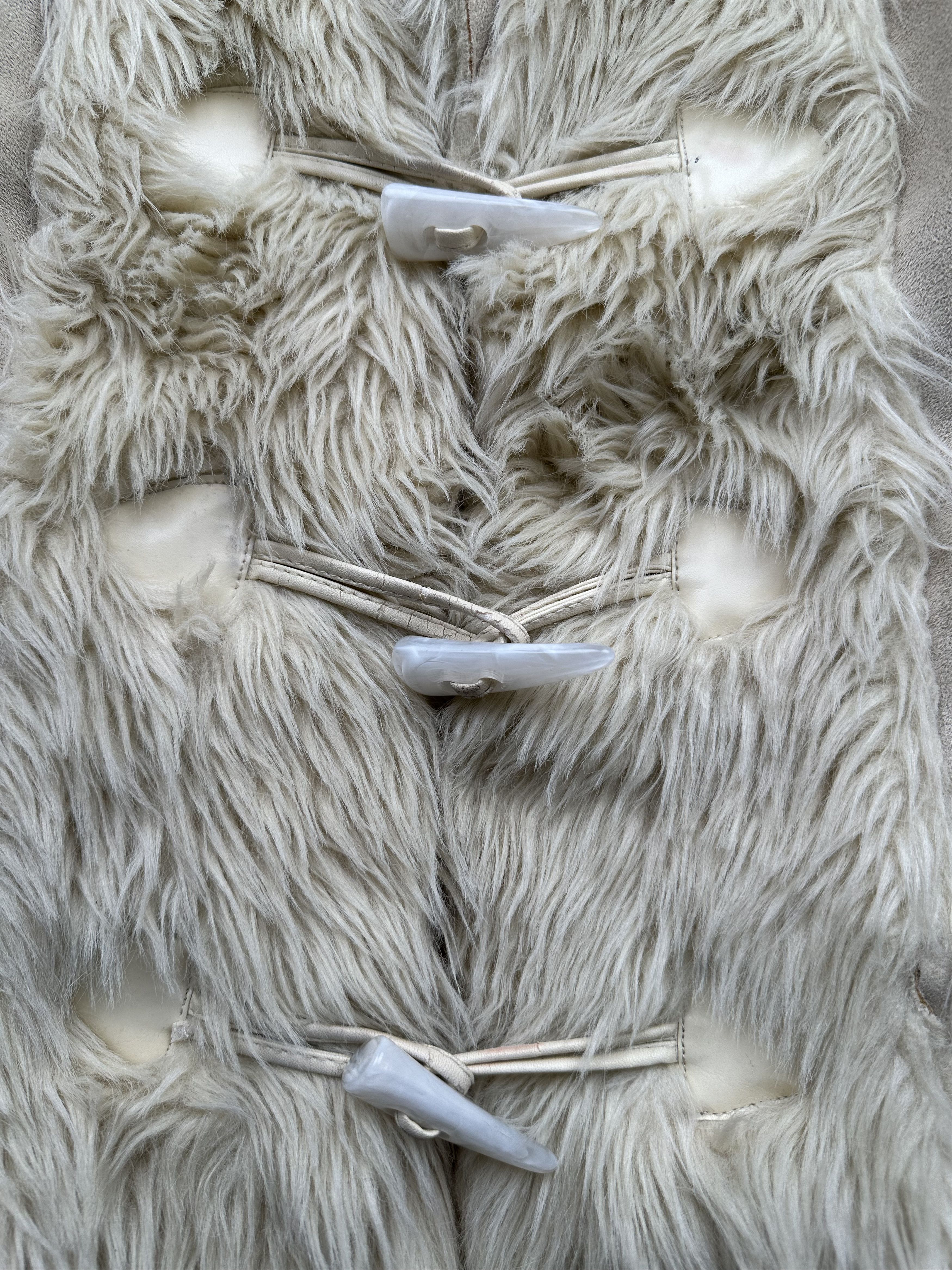 Japanese Brand Vintage Faux Fur/Faux Sheepskin Coat C23(V96) Size M / US 6-8 / IT 42-44 - 5 Thumbnail