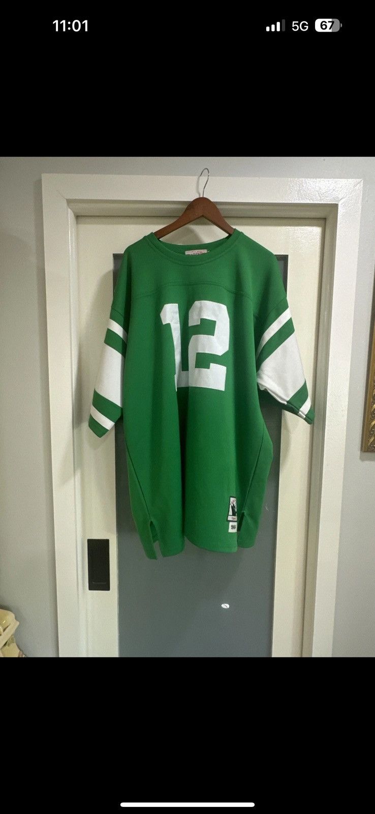 Mitchell & Ness × NFL Vintage Mitchell & Ness 1968 New York Jets Joe Namath 12 Size US XXL / EU 58 / 5 - 1 Thumbnail