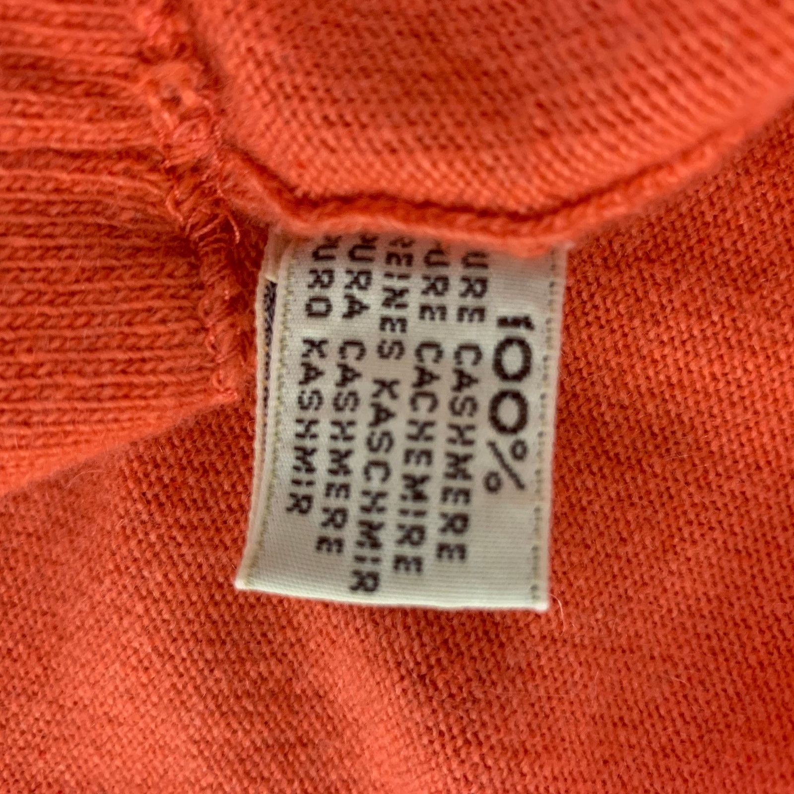 Other S Orange Cashmere Knitted Sleeveless Casual Top Size S / US 4 / IT 40 - 6 Thumbnail