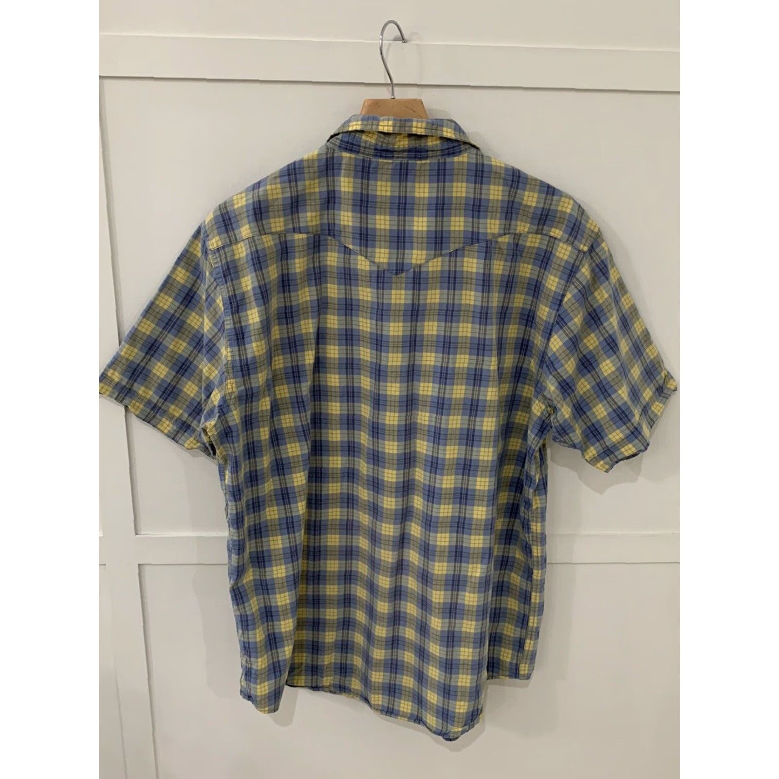 Gap Gap Factory Store Mens Plaid Shirt XLarge Extra Large Western Pearl Snaps Size US XL / EU 56 / 4 - 2 Thumbnail