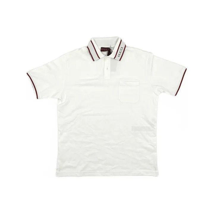 Gucci Gucci Gucci Lido Series Logo Embroidered Polo Shirt -2506 Size US M / EU 48-50 / 2 - 2 Thumbnail