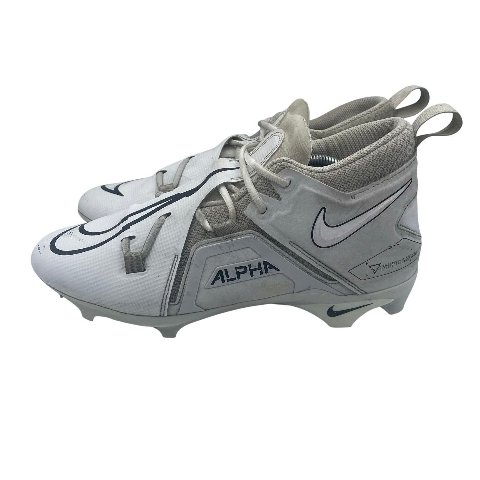 Nike Nike Alpha Menace Pro Football Cleats White Platinum Mens 11 Size US 11 / EU 44 - 2 Thumbnail