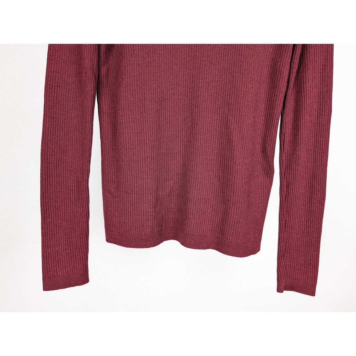Saint Laurent Paris o1rshd1 Sweater in Burgundy Size US XL / EU 56 / 4 - 4 Thumbnail