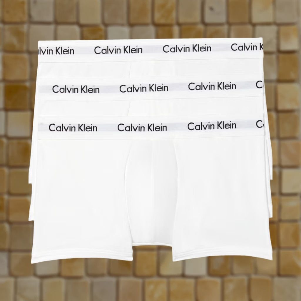 Calvin Klein Calvin Klein Boxer Briefs White Men's Cotton Stretch 3 Pack XL 40-43 Underwear Solid Size 46R - 1 Preview