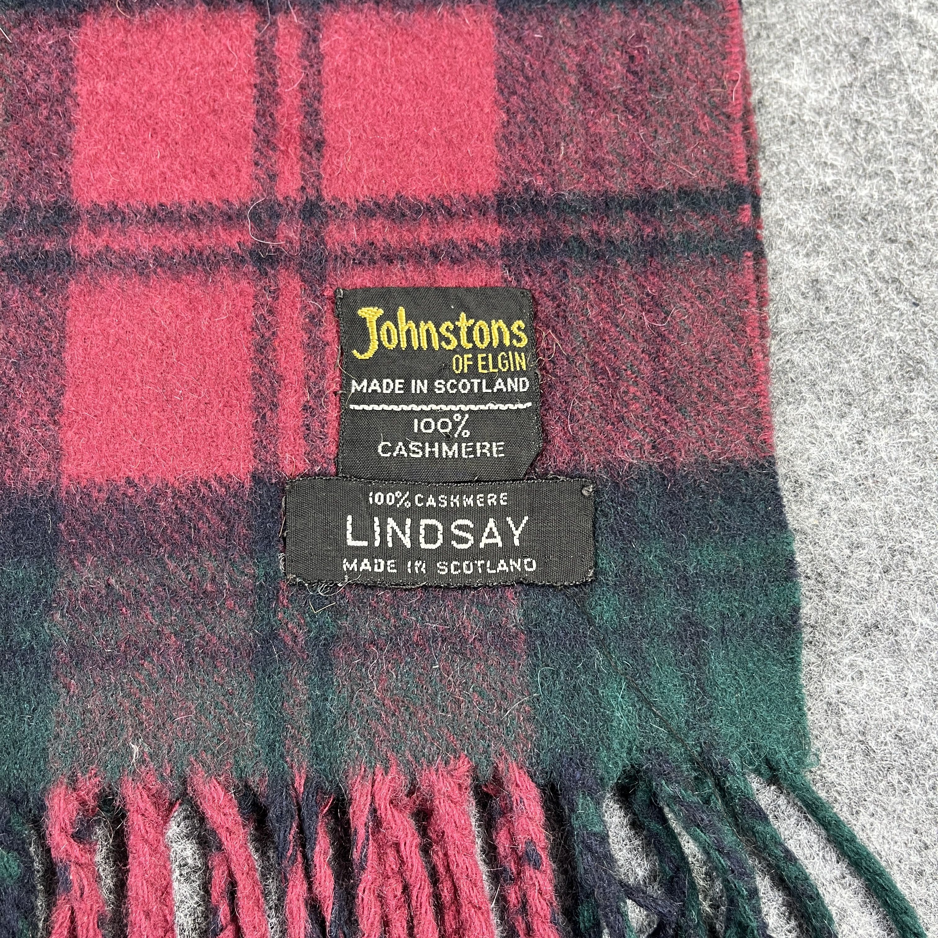 Johnstons Of Elgin × Vintage Johnstons Of Elgin Scarf / Muffler / Neckwear T934 Size ONE SIZE - 5 Thumbnail