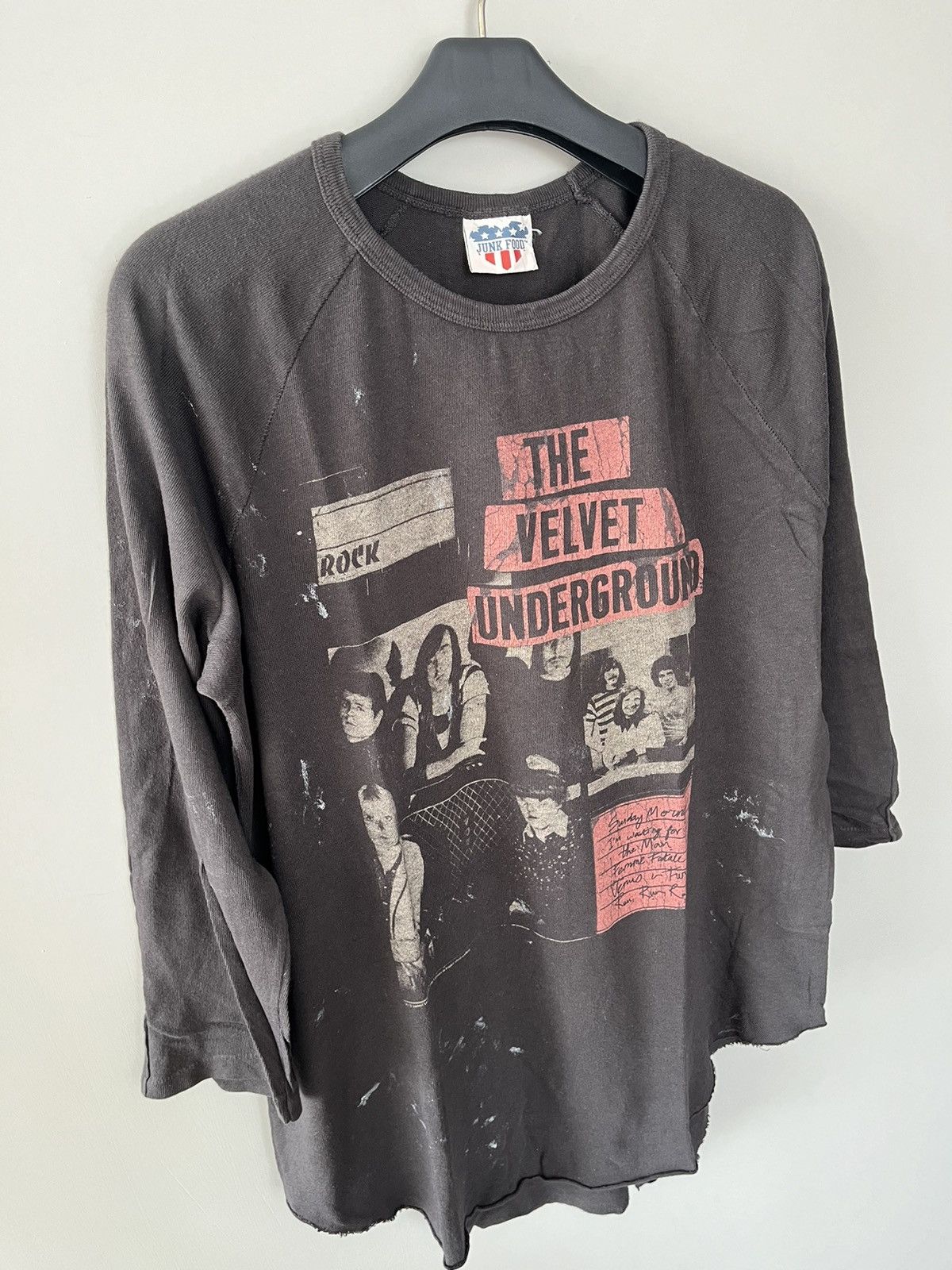 Band Tees × Vintage THE VELVET UNDERGROUND ROCK BAND VINTAGE REGLAN T-SHIRT Size US L / EU 52-54 / 3 - 3 Thumbnail