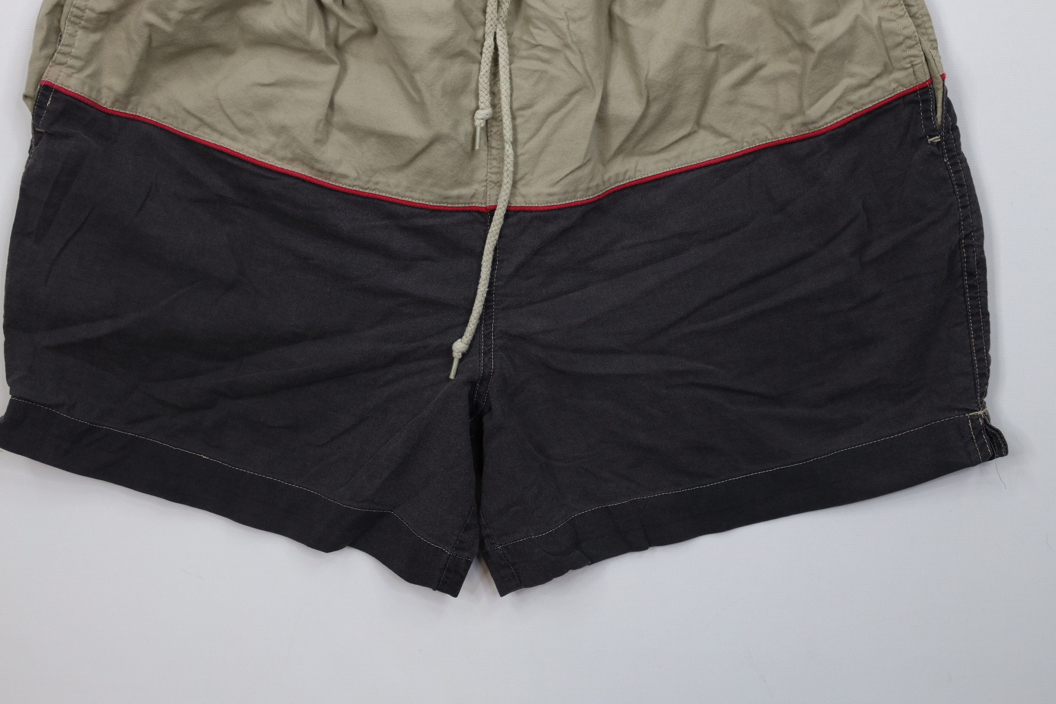 Vintage Vintage 90s Streetwear Block Lined Shorts Swim Trunks Cotton Size US 34 / EU 50 - 4 Thumbnail