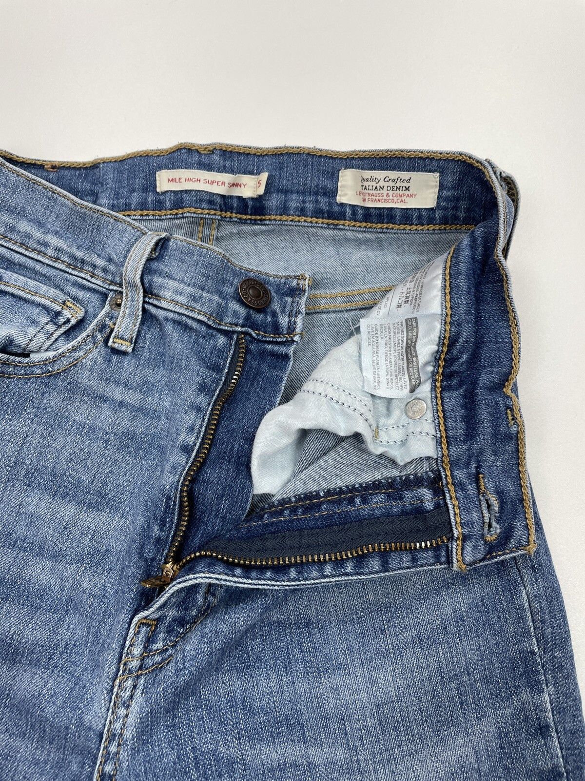 Levi's Levi's Premium Mile High Waist Skinny Jeans Blue Size 25 Size 25" / US 0 / IT 36 - 13 Thumbnail