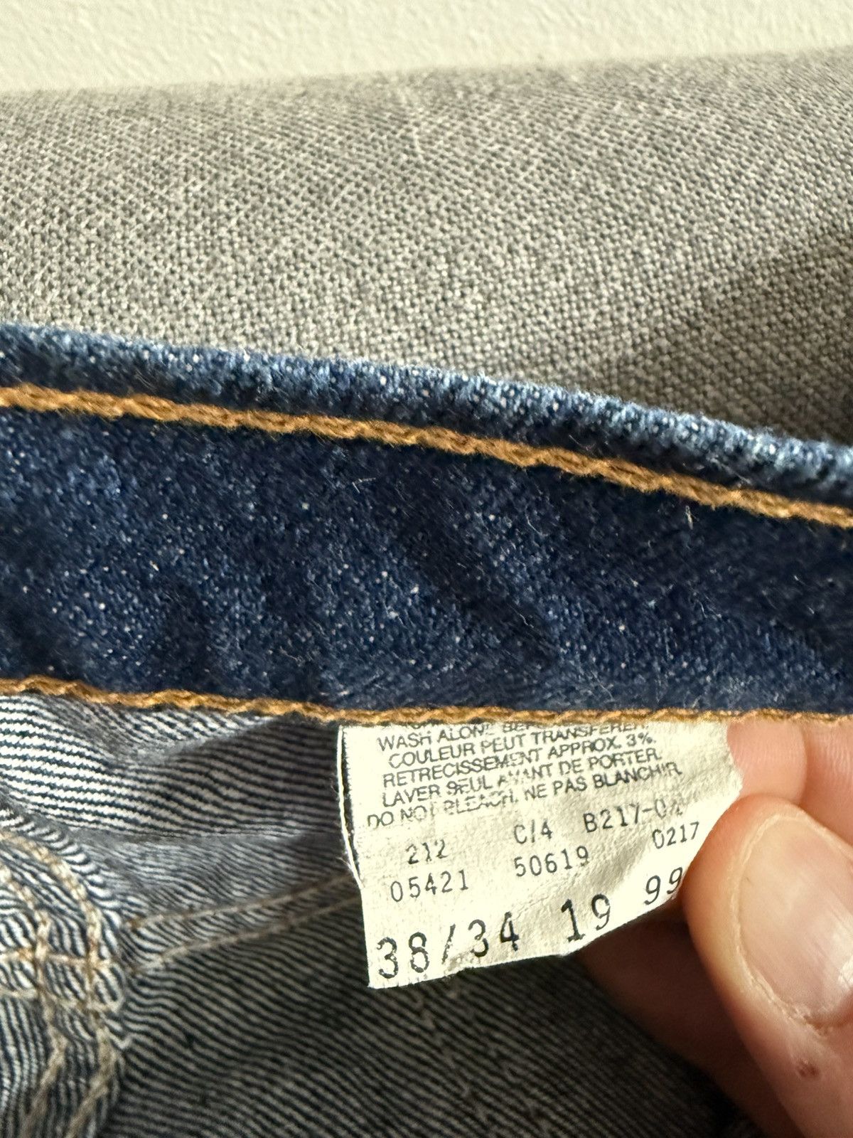 Levi's Vintage Clothing Vintage 619 Denim Jeans 36x34 Orange Tab Size US 38 / EU 54 - 2 Thumbnail