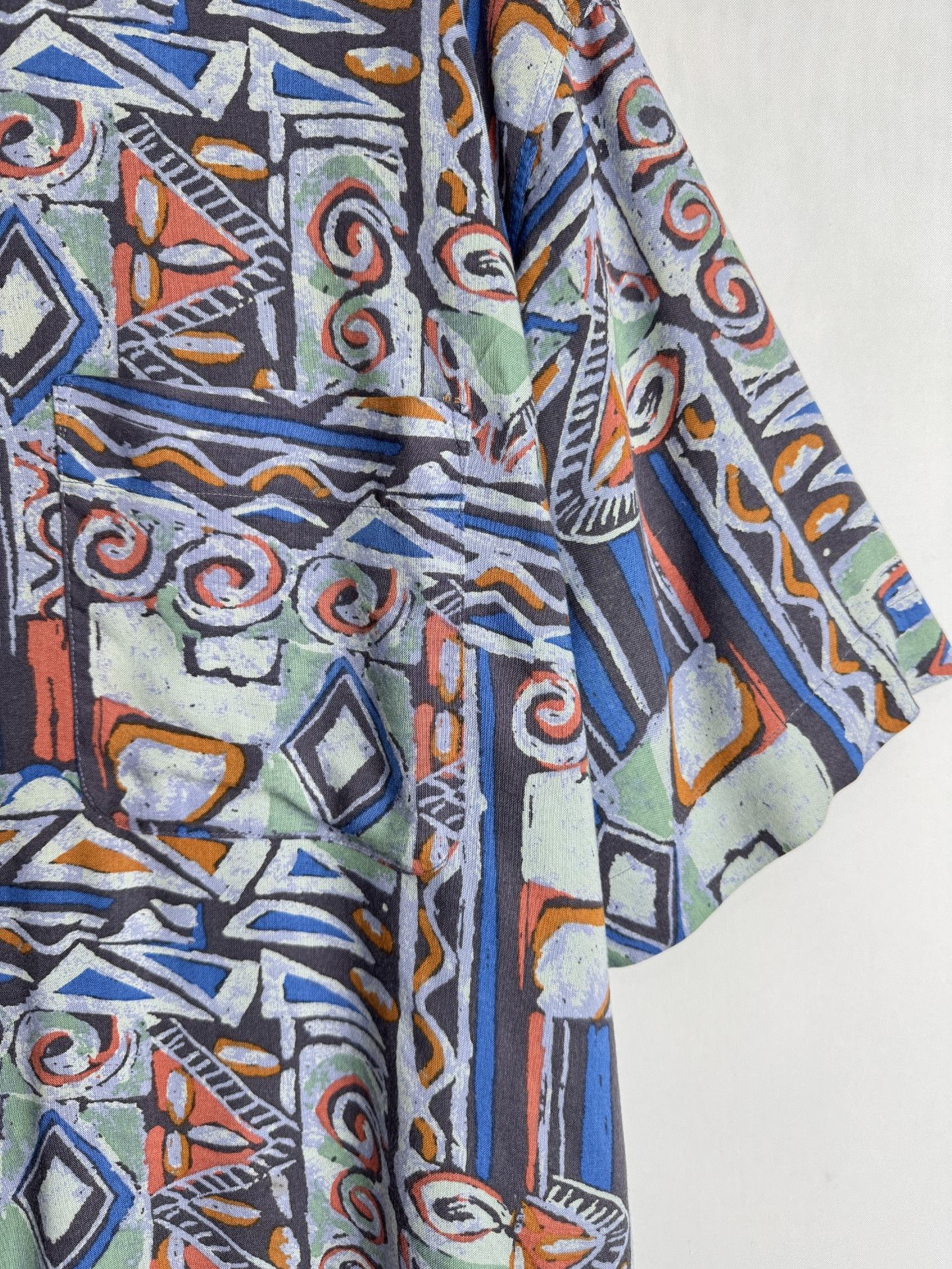 Marks & Spencer × Vintage MARKS & SPENCER vintage men’s abstract button up shirt Size US XL / EU 56 / 4 - 8 Thumbnail