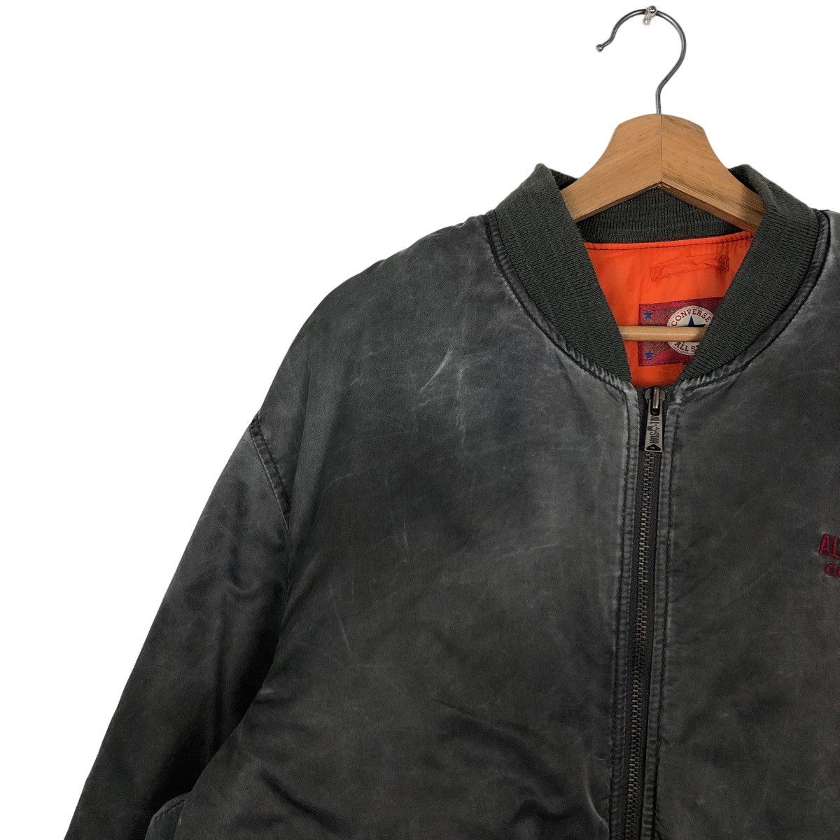 Converse 🔥90’s Riot Riot Converse All Star Boston Mass Bomber Jacket Size US L / EU 52-54 / 3 - 7 Thumbnail