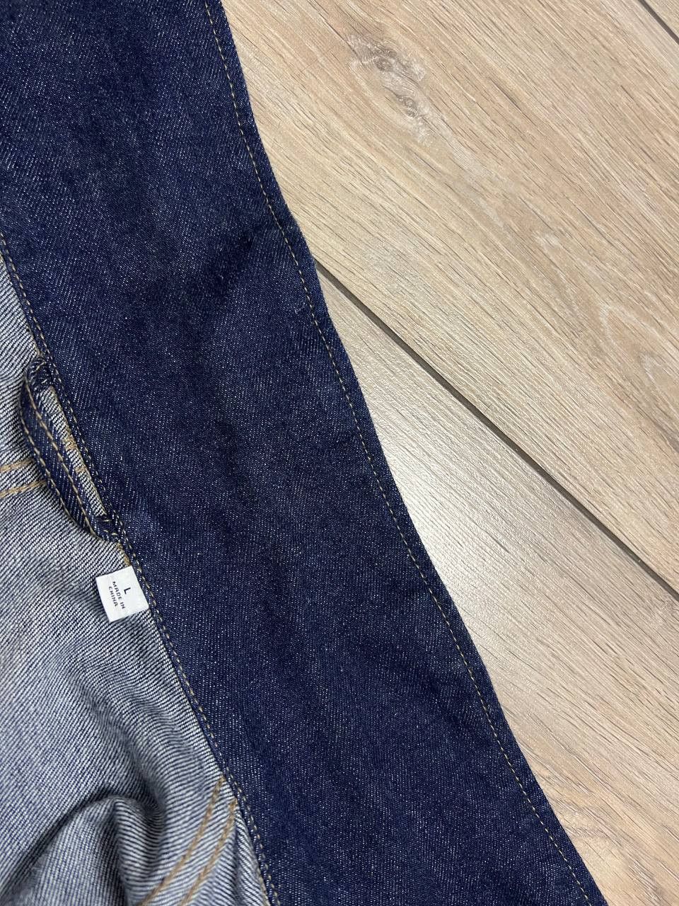 Uniqlo Uniqlo U Denim Work Wear Jacket Shirt sz L Front Pockets Size US L / EU 52-54 / 3 - 13 Thumbnail