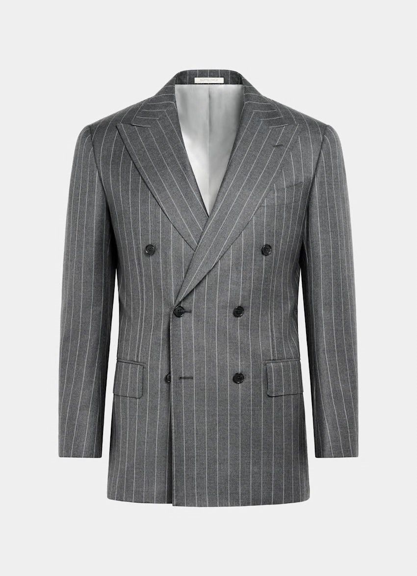 Suitsupply SuitSupply Double Breasted Pinstripe Wool Blazer Size 34R - 1 Thumbnail