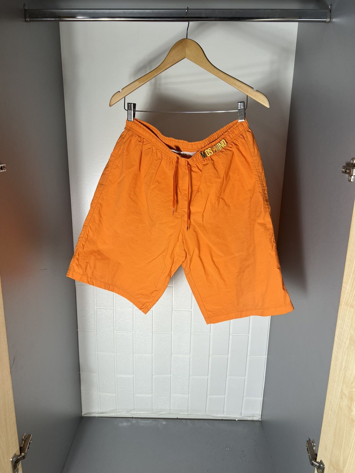 Moschino × Vintage VERY RARE MOSCHINO NYLON SHORTS ITALIAN DESIGNER LUXURY Y2K Size US 36 / EU 52 - 2 Thumbnail