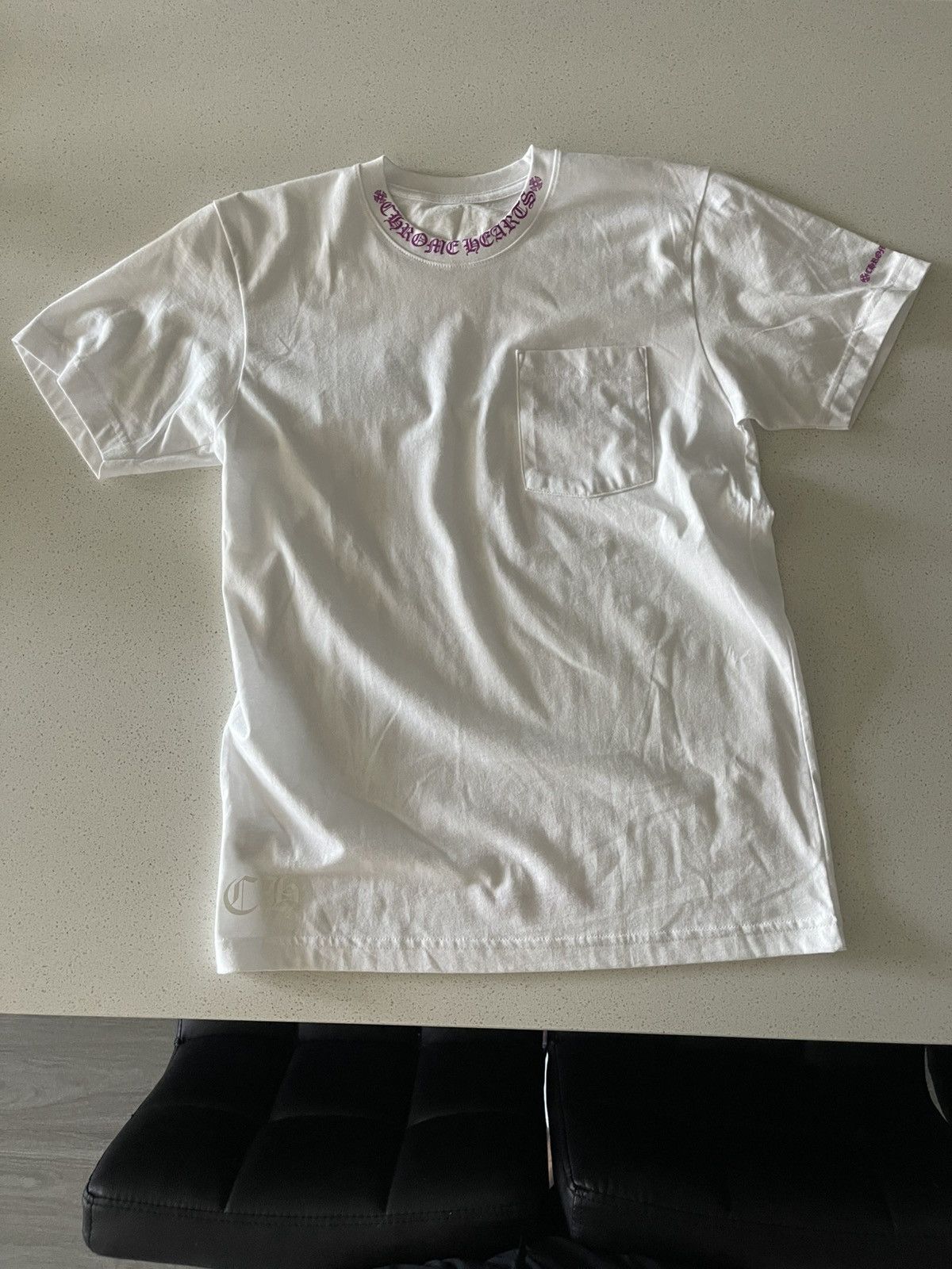 Chrome Hearts Chrome Hearts Neck Logo Pocket Tee Size US M / EU 48-50 / 2 - 1 Thumbnail