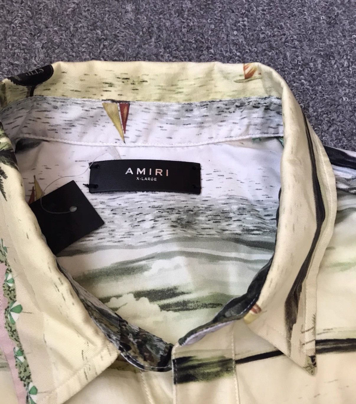 Amiri Amiri Summer Beach Palm Tree Gradient Long Sleeve Shirt, Size US XL / EU 56 / 4 - 4 Thumbnail