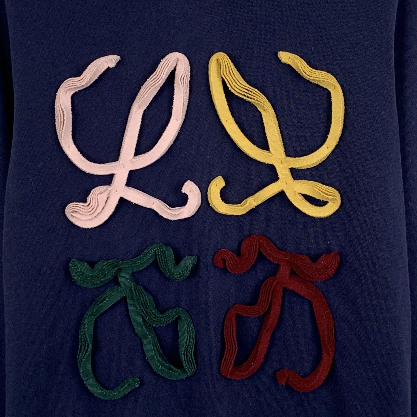 Loewe Loewe Logo Stripe Cotton Sweatshirt Navy (Size S) Size US S / EU 44-46 / 1 - 5 Thumbnail