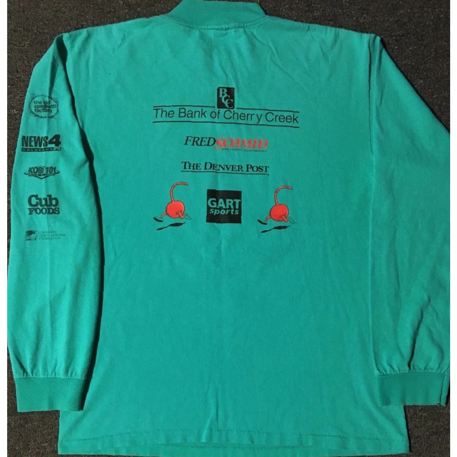 Vintage VINTAGE 90s Cherry Creek Sneak Faded Marathon Shirt M Green T-Shirt Men Long Sleeve Size M Size US M / EU 48-50 / 2 - 2 Thumbnail