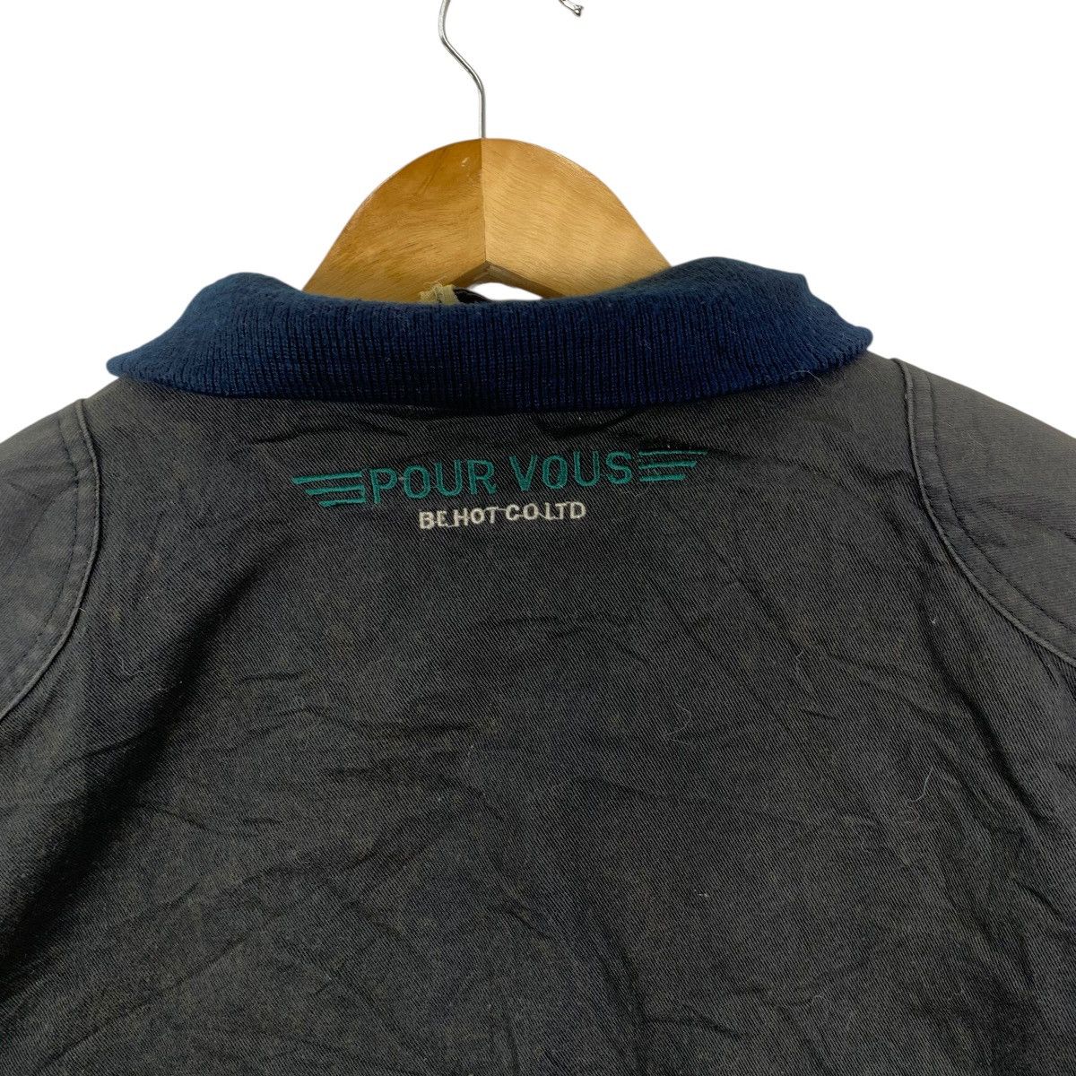 Vintage Vintage BE HOT JAPAN Pour Vous Bon Vetement Denim Bomber Size US XXL / EU 58 / 5 - 11 Thumbnail