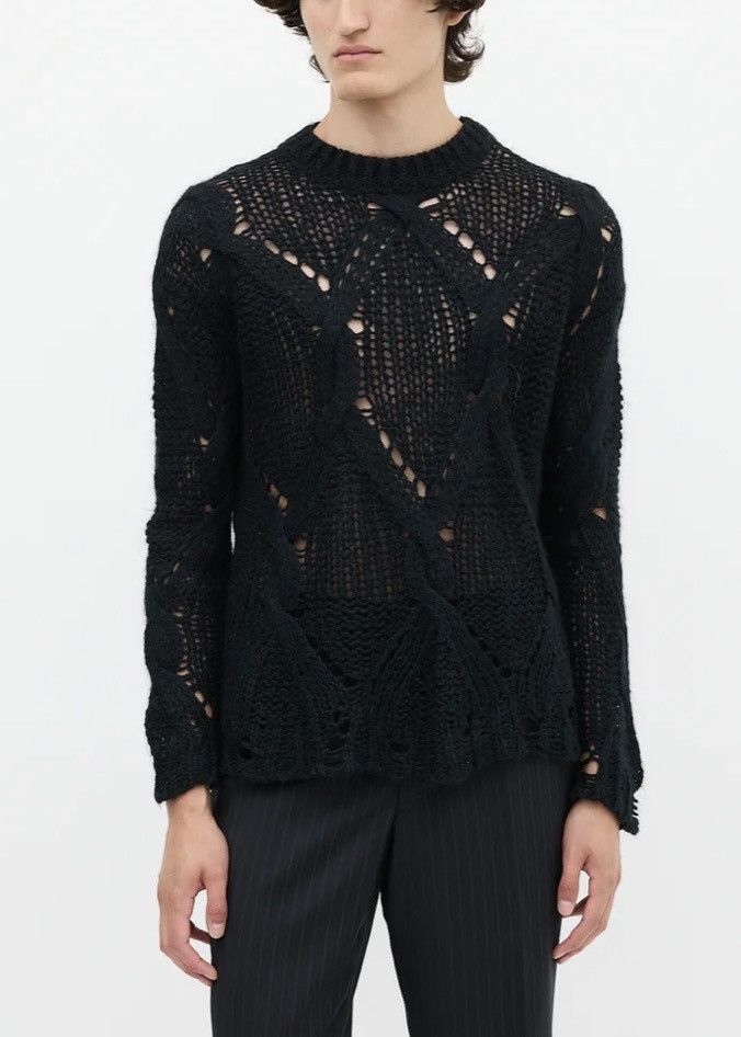 Acne Studios Acne Studios Spiderweb Mohair Wool Cable Knit Sweater Unisex Size US M / EU 48-50 / 2 - 10 Thumbnail