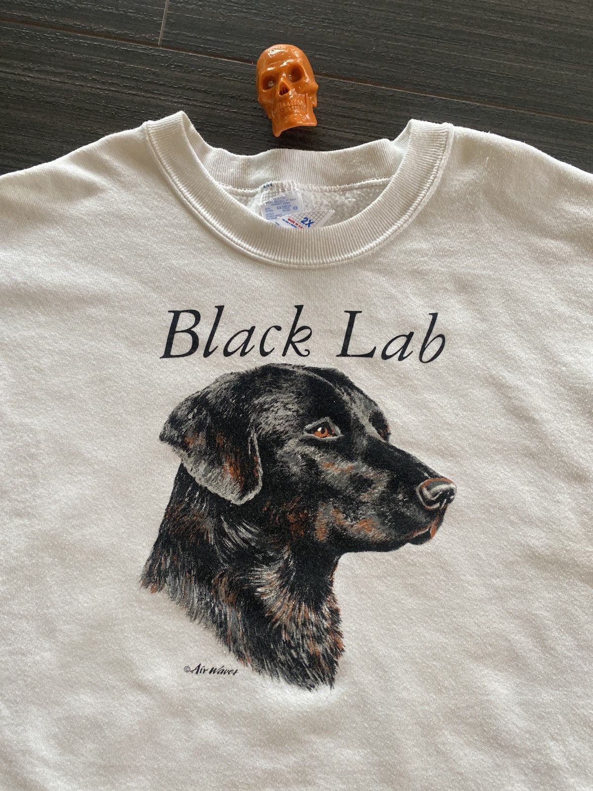 Jerzees 90s Black Lab dog art sweatshirt sz XXL Size US XXL / EU 58 / 5 - 2 Thumbnail