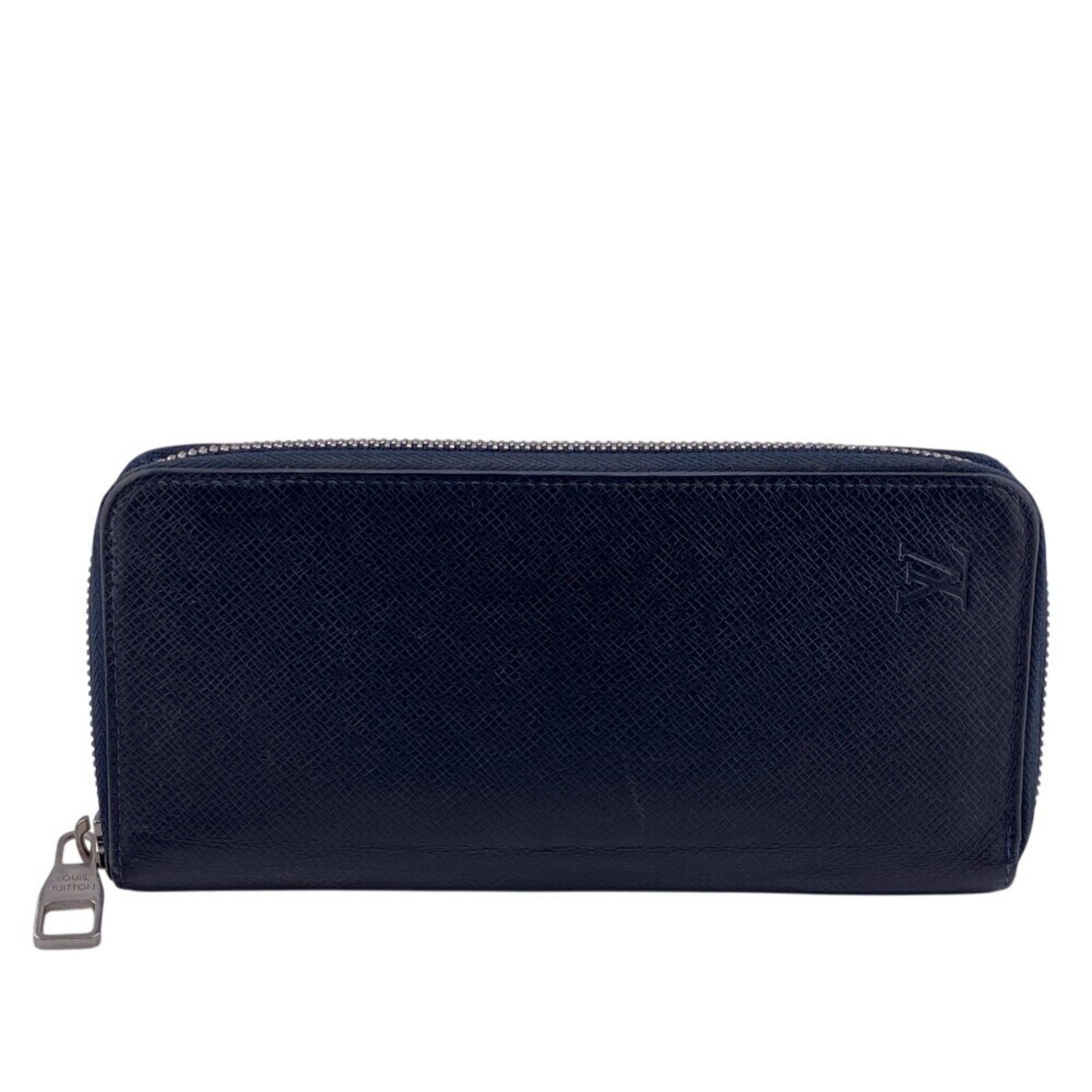 Louis Vuitton Louis Vuitton Wallet M30510 Zippy Vertical Taiga Long Navy Men's Size ONE SIZE - 1 Thumbnail