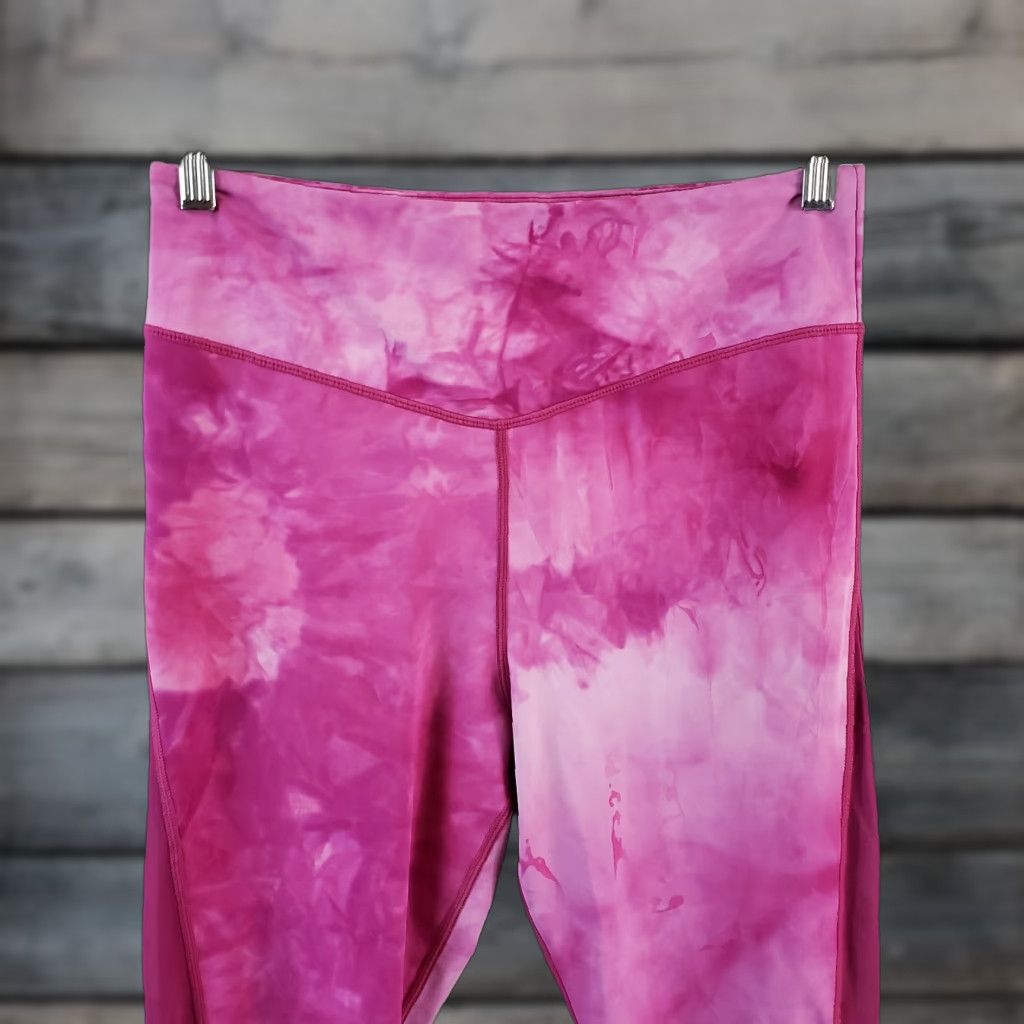 Vintage Zyia Womens Hendrix High Rise Leggings Sz 12 Pink Tie Dye Size 34" / US 12 / IT 48 - 1 Thumbnail