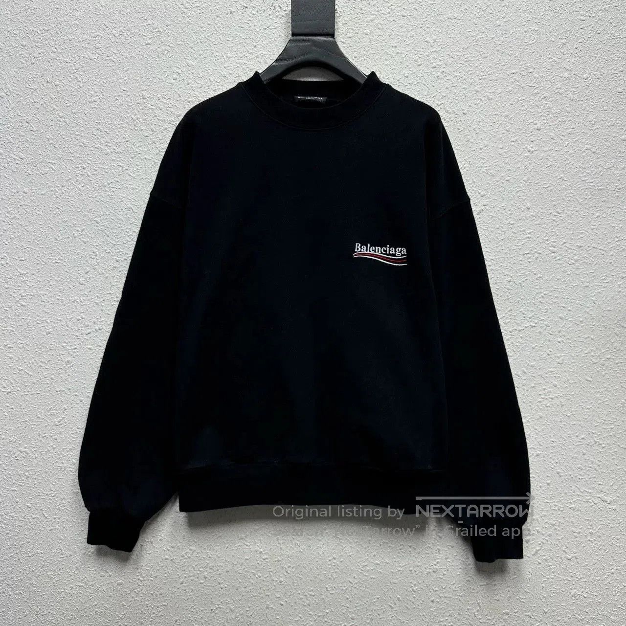 Balenciaga balenciaga logo embroidered long sleeve sweatshirt. Size US L / EU 52-54 / 3 - 1 Thumbnail