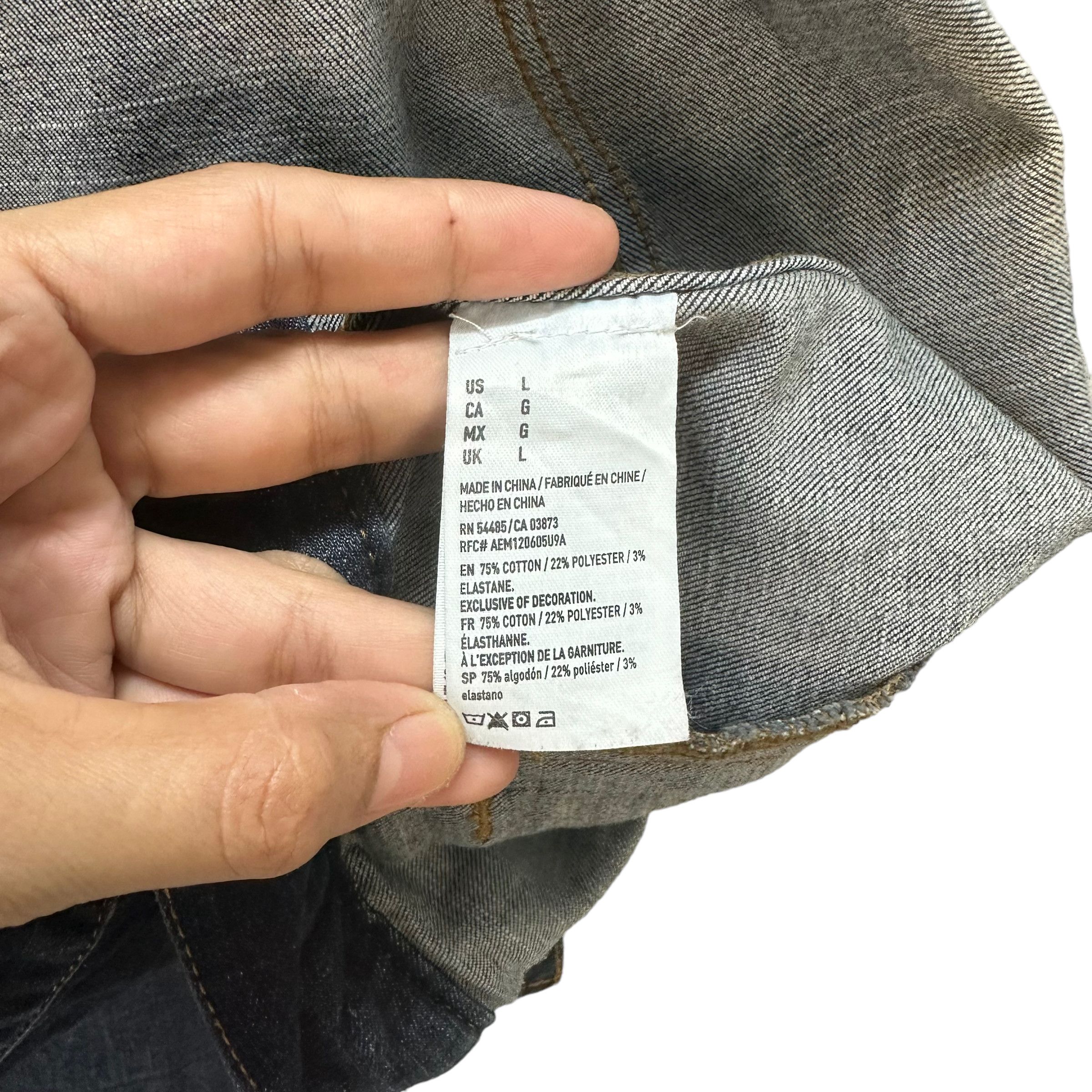 American Eagle Outfitters American Eagle Extreme Flex Denim Jacket #8386-006 Size US L / EU 52-54 / 3 - 9 Thumbnail