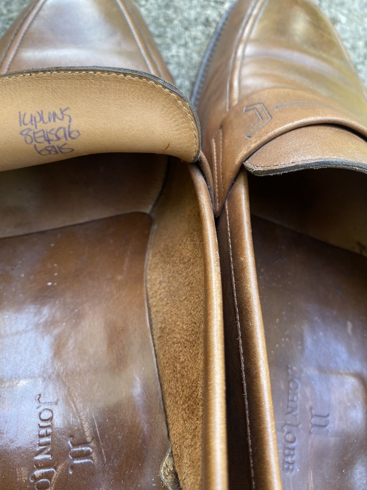 John Lobb Kipling brown leather museum calf loafers 8E Size US 8 / EU 41 - 7 Thumbnail