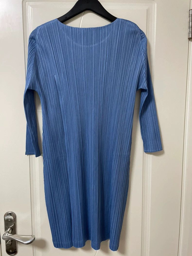 Issey Miyake Issey Miyake Blue dress Size L / US 10 / IT 46 - 3 Thumbnail